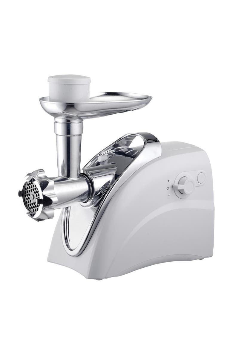 400 Watt Electric Meat Grinder+Sausage Stuffer in White, Main, color, White