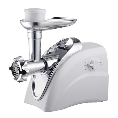 400 Watt Electric Meat Grinder+Sausage Stuffer in White