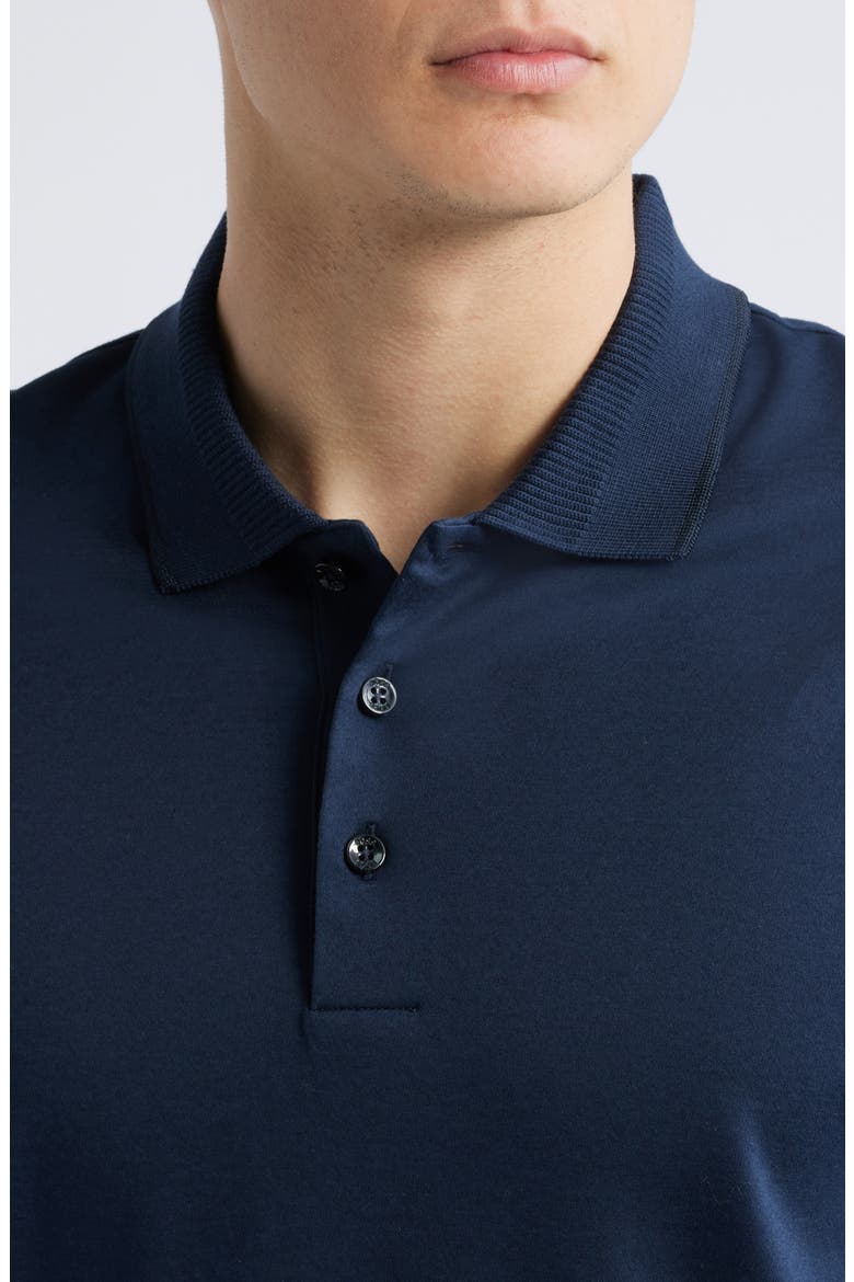 Phillipson Mercerized Cotton Polo, Alternate, color, DARK BLUE