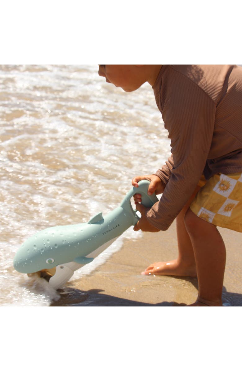 Sunnylife Sand Claws Whale Green, 13" Scoop Toy, Mouth Opens, Beach & Pool Play, Alternate, color, 