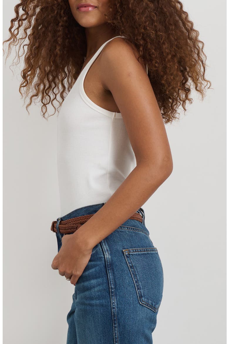 365 Stretch Cotton Rib Tank, Alternate, color, SEA SALT