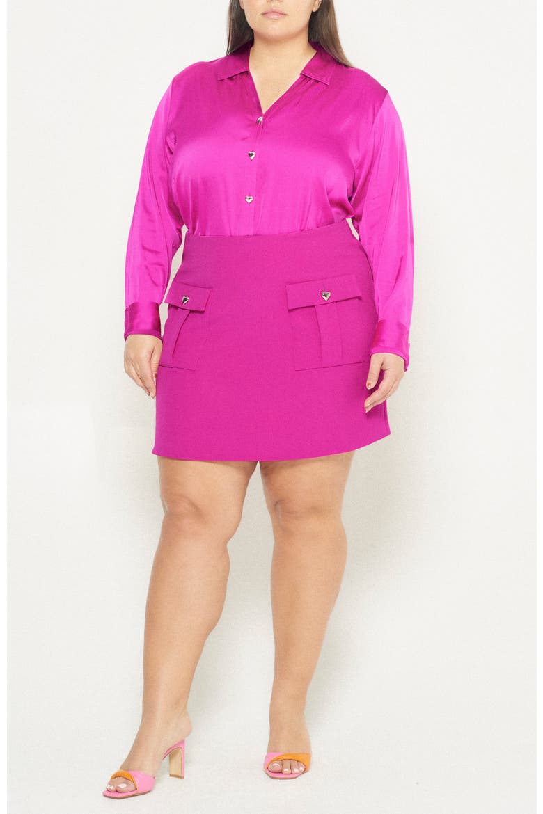 Tasha Blouse, Alternate, color, Magenta