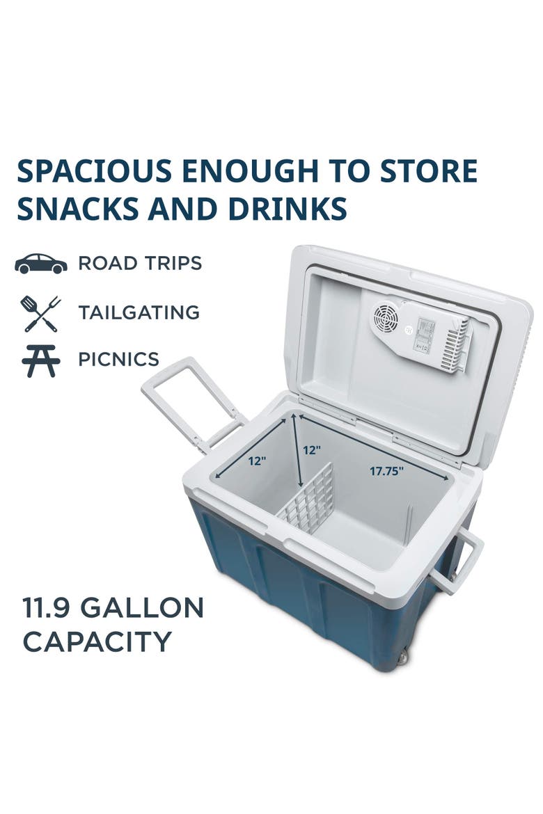 Electric Cooler & Warmer, Alternate, color, Blue