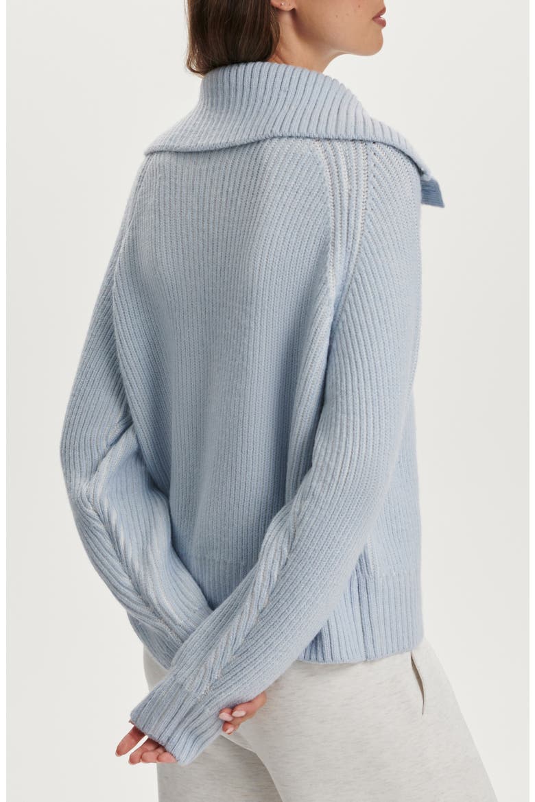 Filey Mix Rib Sweater, Alternate, color, MIST BLUE
