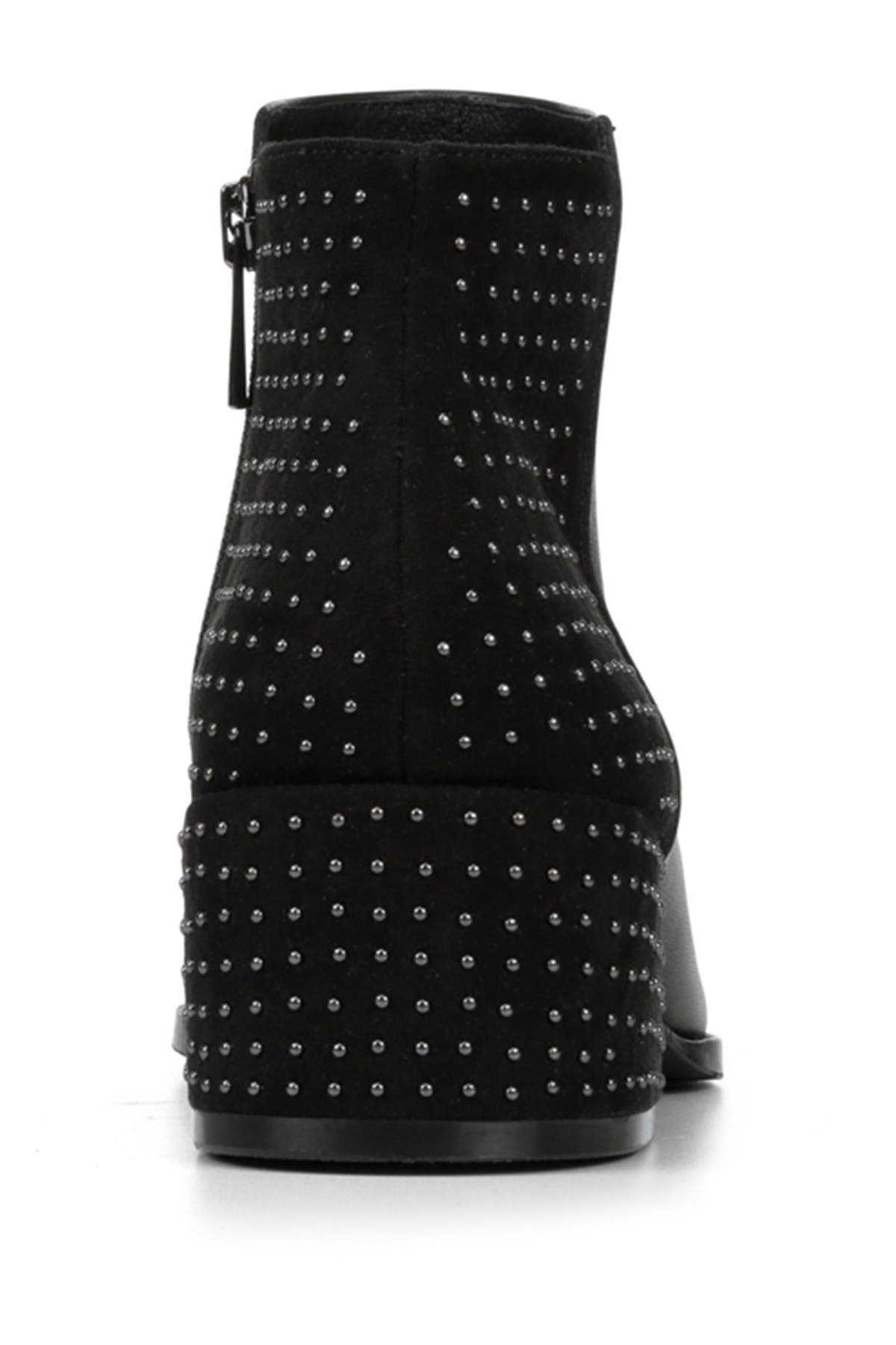 Donald Pliner Devasp Leather & Suede Studded Bootie, Alternate, color, 