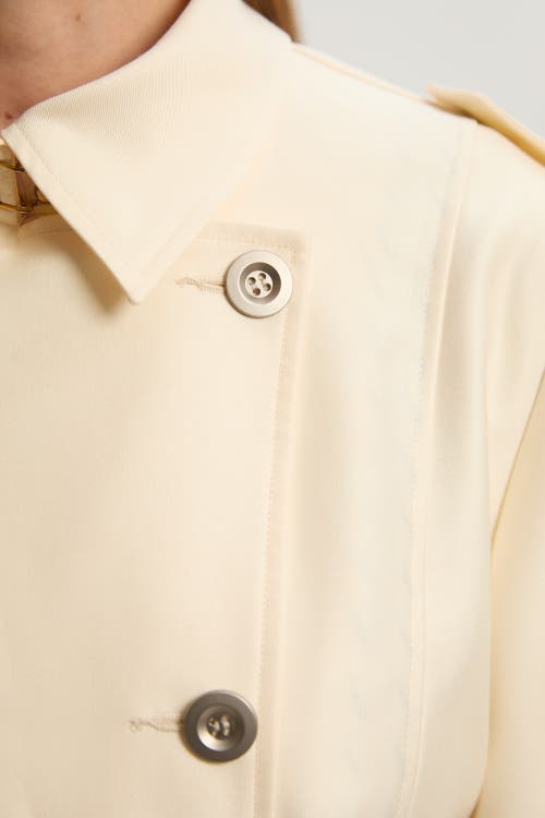 Karen Millen Soft Signature Trench Coat In Neutral