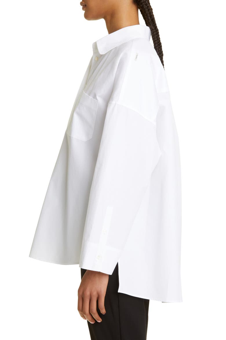Mina Oversize Long Sleeve Button-Up Shirt, Alternate, color, OPTICAL WHITE