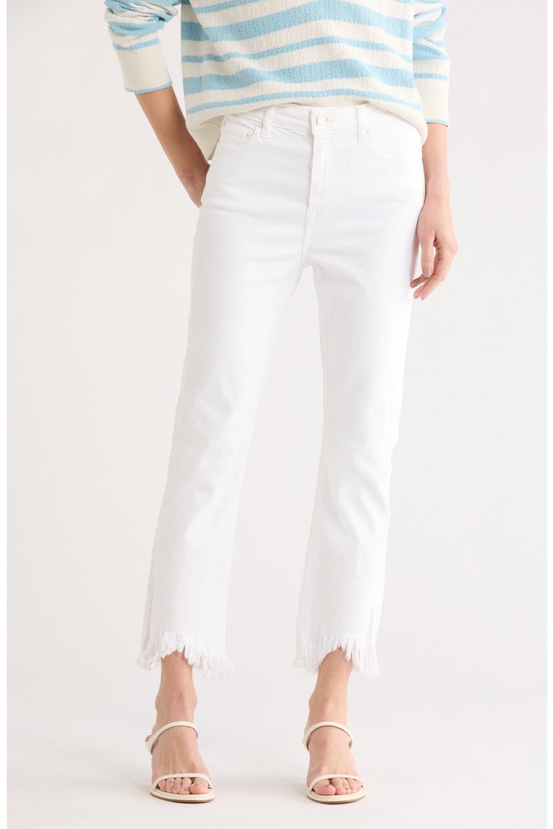 River High Waist Straight Leg Jeans, Main, color, DISTRESSED WHITE