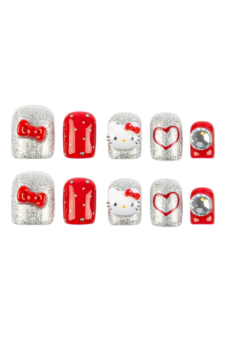 Hello Kitty 3D - Short Round Press-On Nails, Main, color, Multicolor