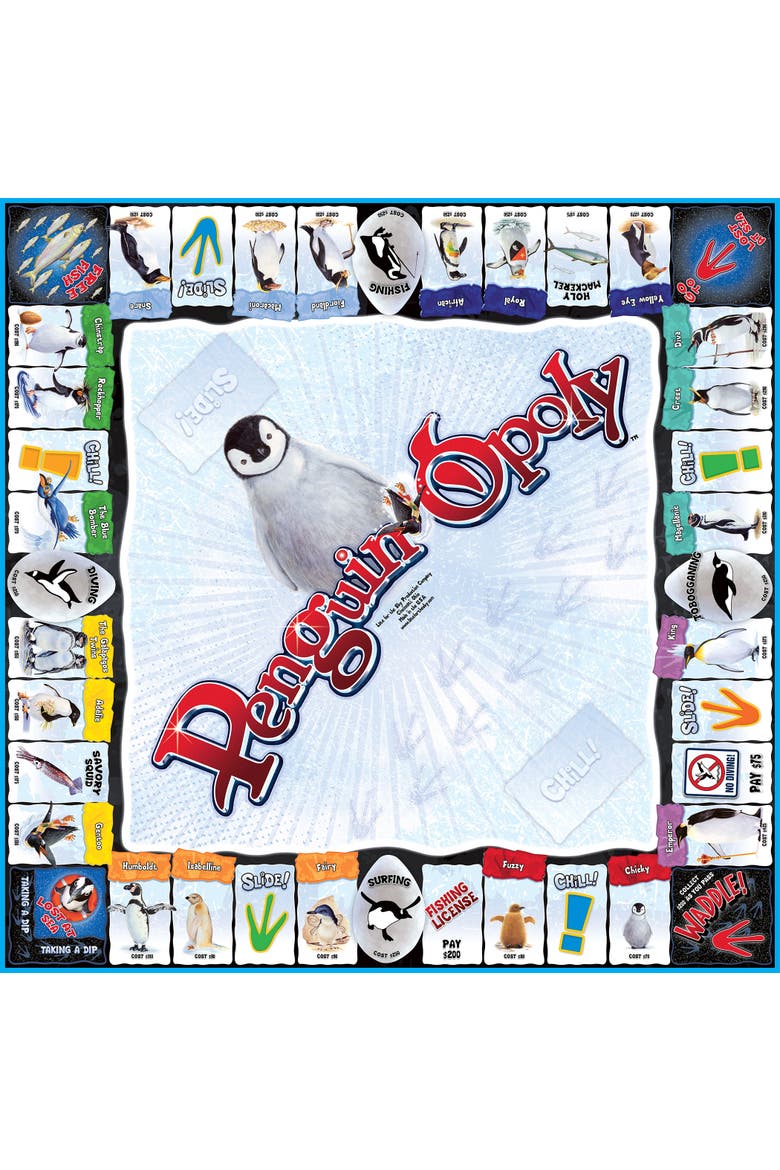 Penguinopoly Monopoly Board Game, Alternate, color, Multicolored