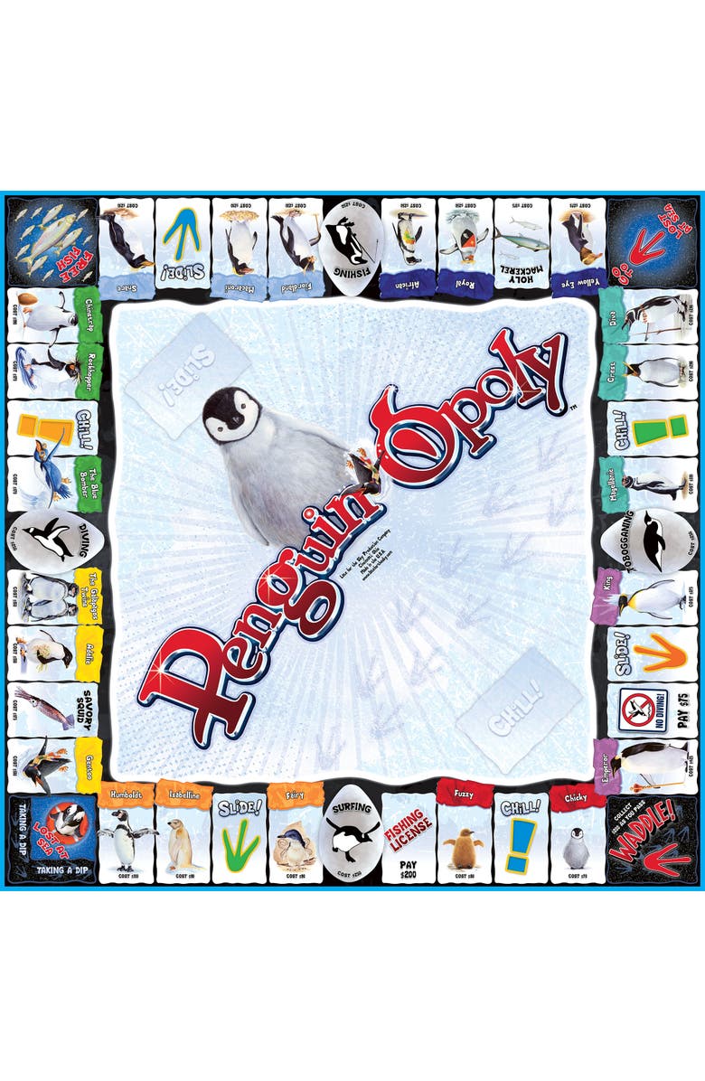 Late for the Sky Penguinopoly Monopoly Board Game, Alternate, color, Multicolored