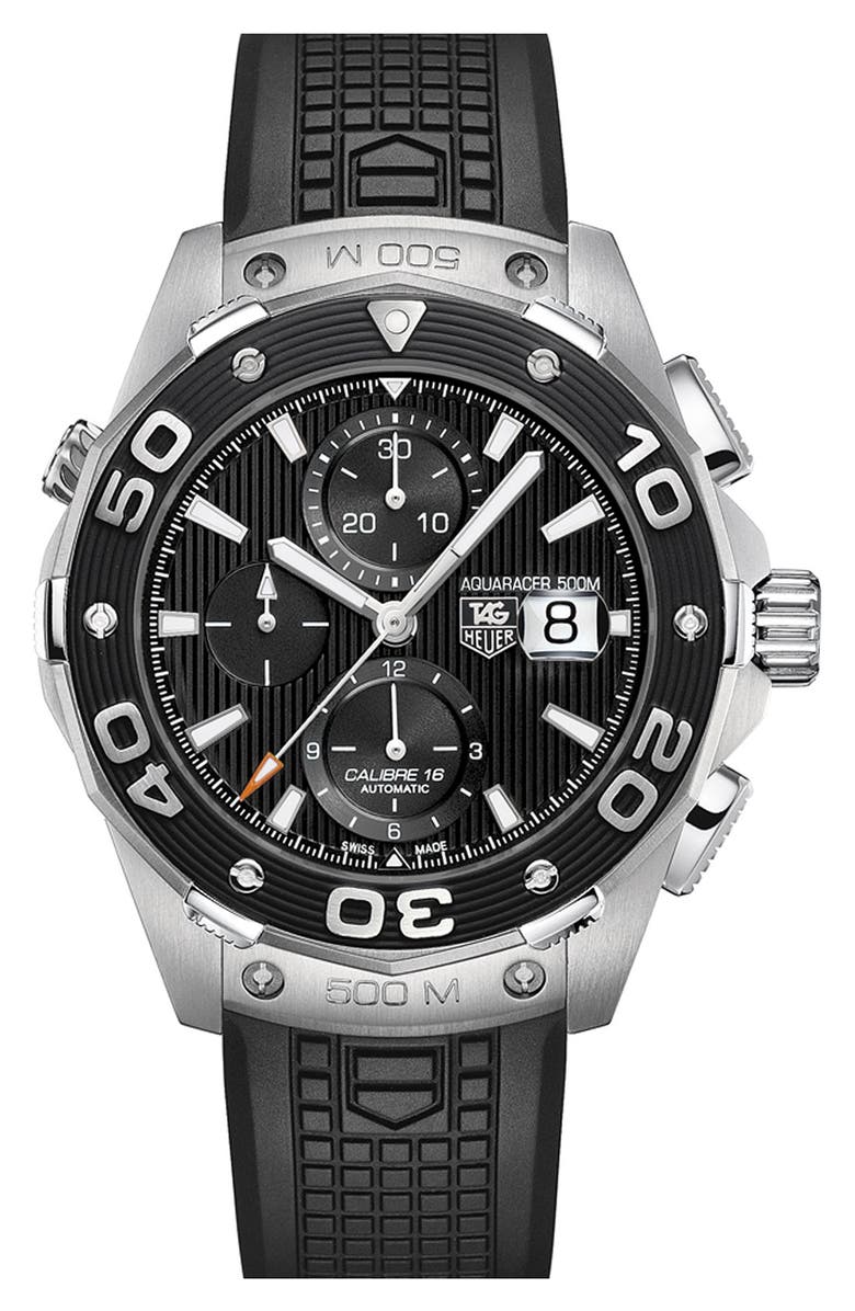 TAG Heuer 'Aquaracer' Automatic Chronograph Watch, Main, color, 