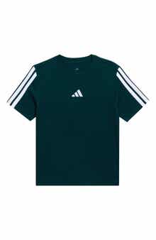 adidas Kids' 3-Stripe Cotton Jersey T-Shirt