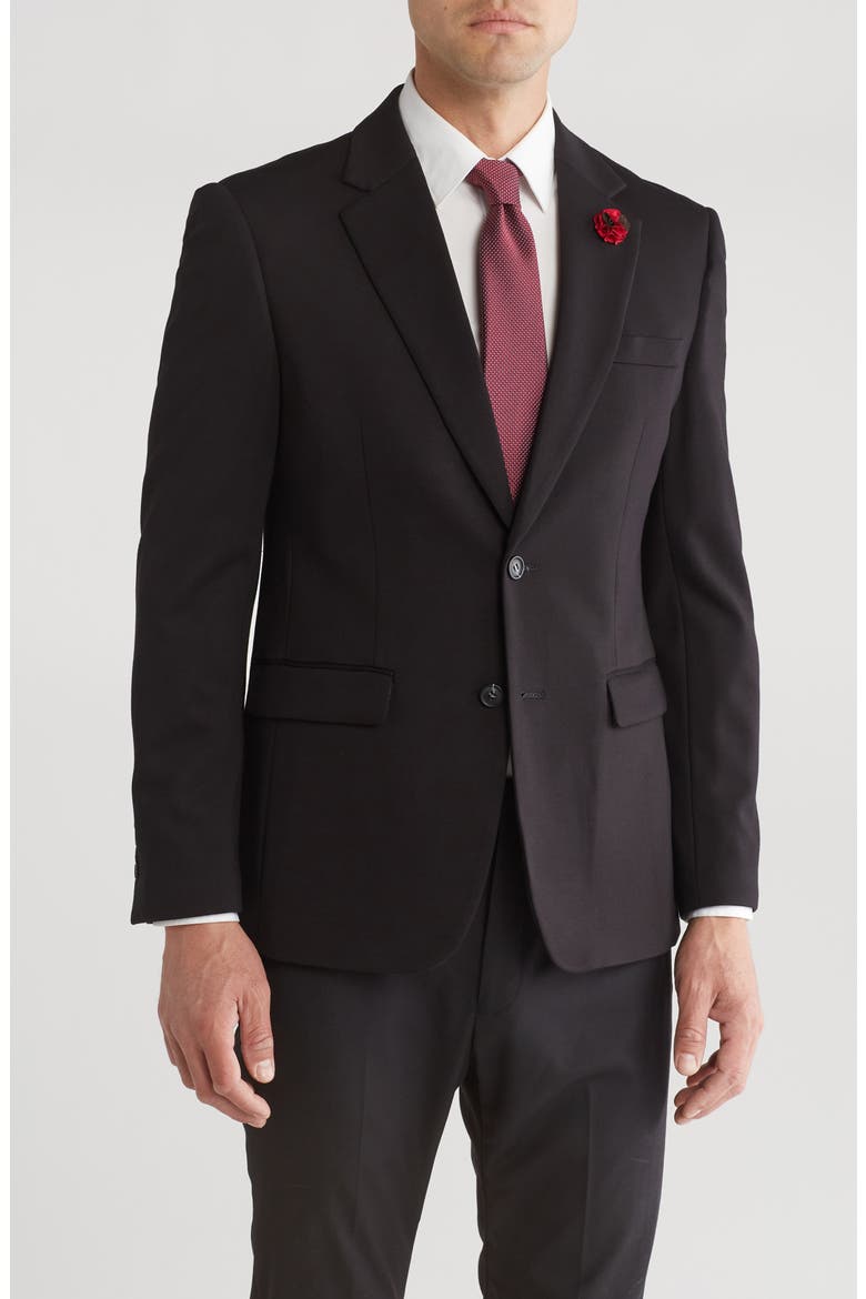 Slim Fit Sport Coat, Main, color, BLACK