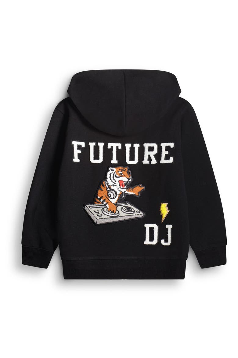 Future Dj Hoodie (toddler, Little Kid, Big Kid), Main, color, Black