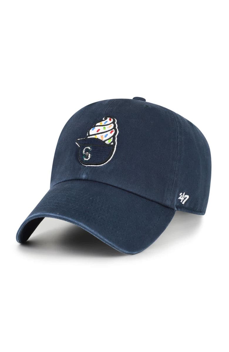 '47 Preschool '47 Navy Seattle Mariners Ice Cream Helmet Clean Up Adjustable Hat, Main, color, Navy