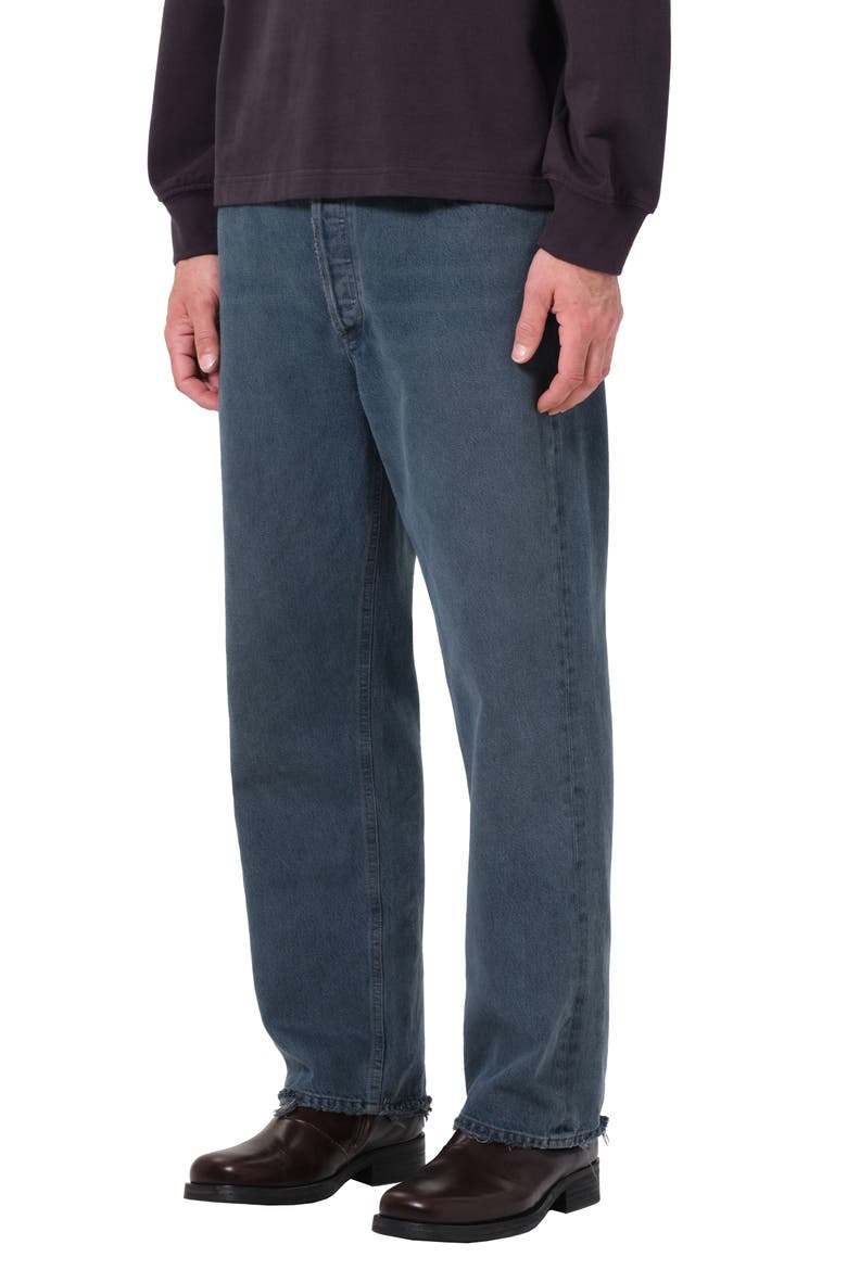 '90s Mid Rise Relaxed Straight Leg Jeans, Main, color, PRISM BLUE INDIGO