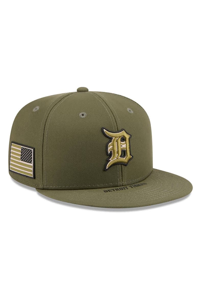 Men's New Era  Olive Detroit Tigers 2026 Armed Forces Day 59FIFTY Fitted Hat, Main, color, Olive