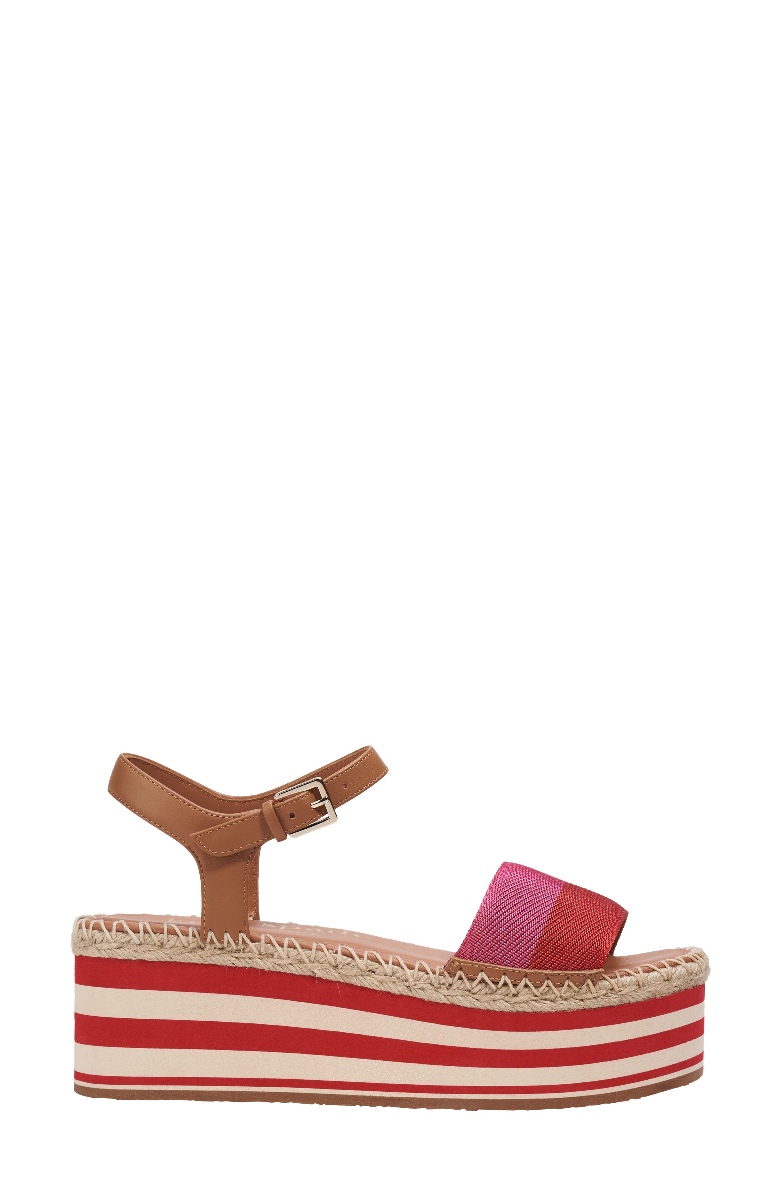 Kate Spade New York picnic platform sandal, Alternate, color, Festive Pink Multi