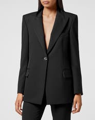 PHILIPP PLEIN Cady Blazer Crystal Skull With Crystals Women