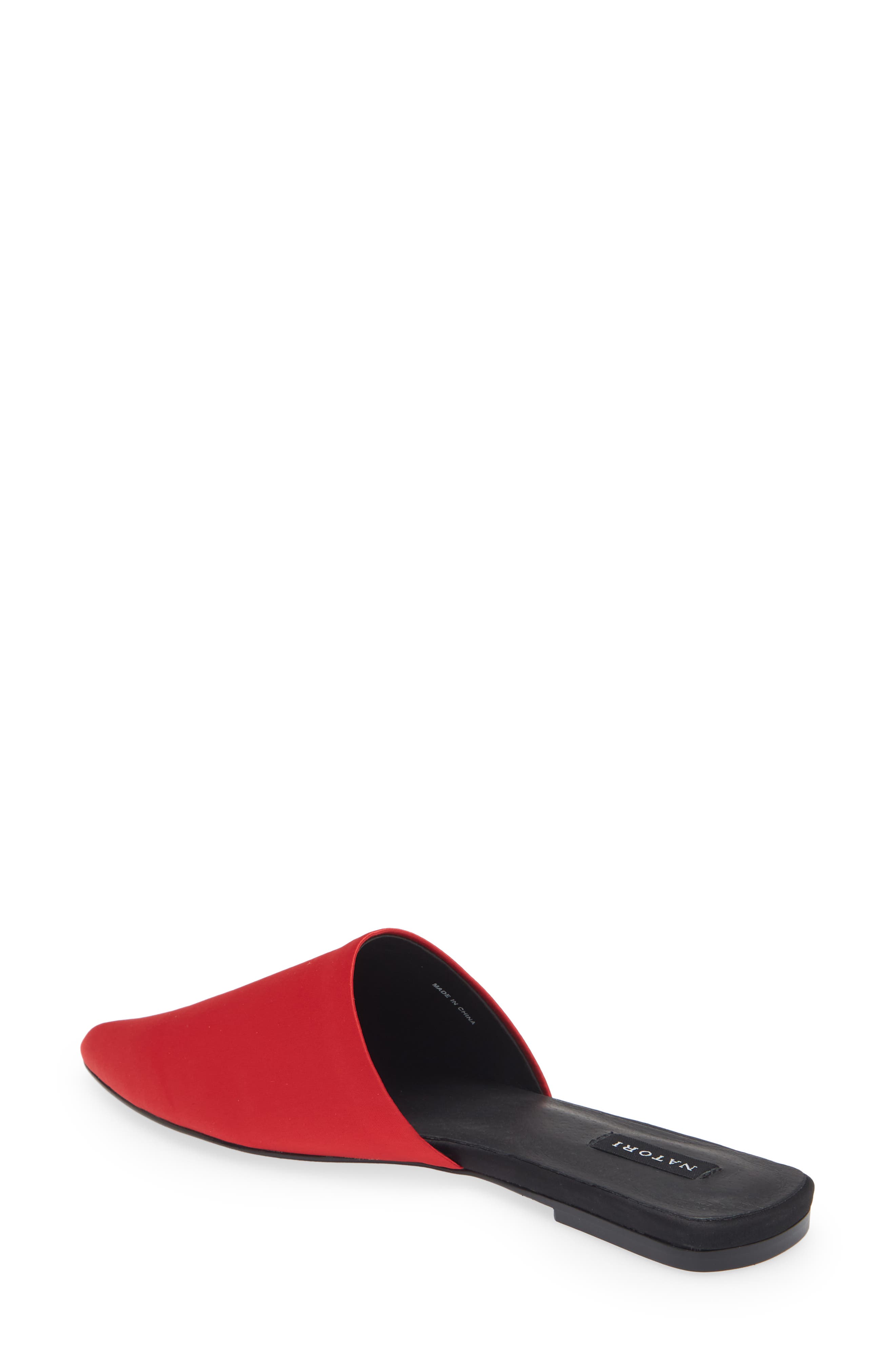Adore Satin Mule, Alternate, color, RED