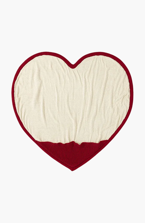Uncommon Goods Snuggle Up Footsie Blanket In Cherry Red