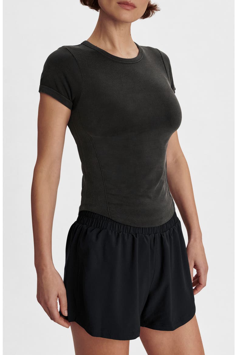 Casper Seamless T-Shirt, Main, color, BLACK