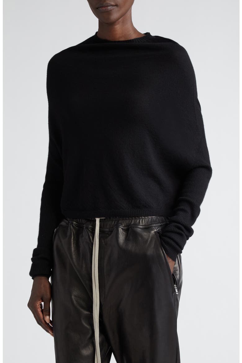 Crater Cashmere Sweater, Alternate, color, BLACK