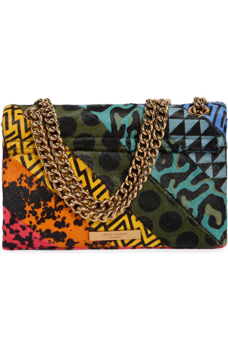 Kurt Geiger London Mini Kensington Genuine Calf Hair Convertible Crossbody Bag, Alternate, color, Multicolored