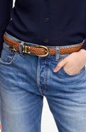 Madewell Woven Leather Triple Keeper Belt