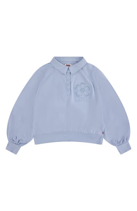 Kids' Button Half Placket Pullover