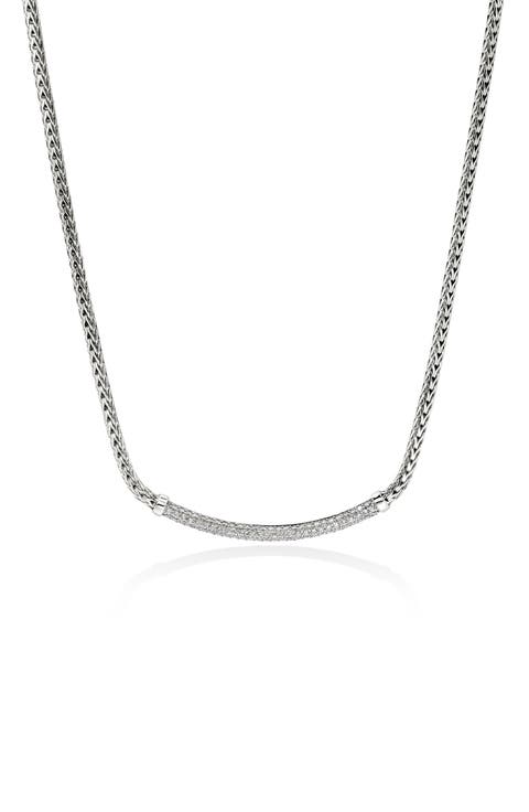 JH Essential Diamond Pavé Necklace, 2.5mm