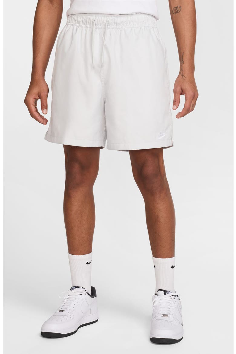 Club Woven Flow Shorts, Main, color, 025 PTNDST/WHITE