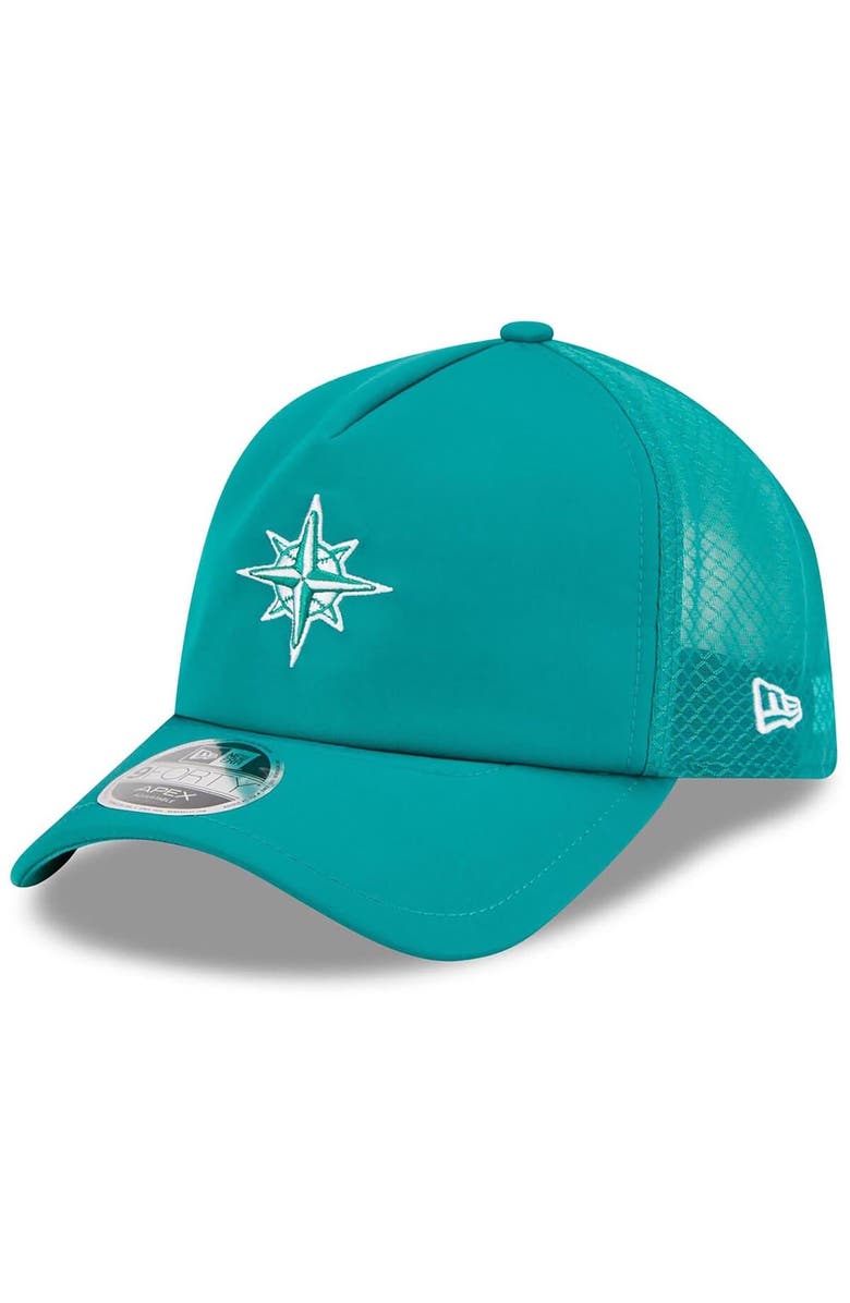 New Era Men's New Era Teal Seattle Mariners 2026 Batting Practice Alternate Apex 9FORTY Adjustable Hat, Main, color, Teal