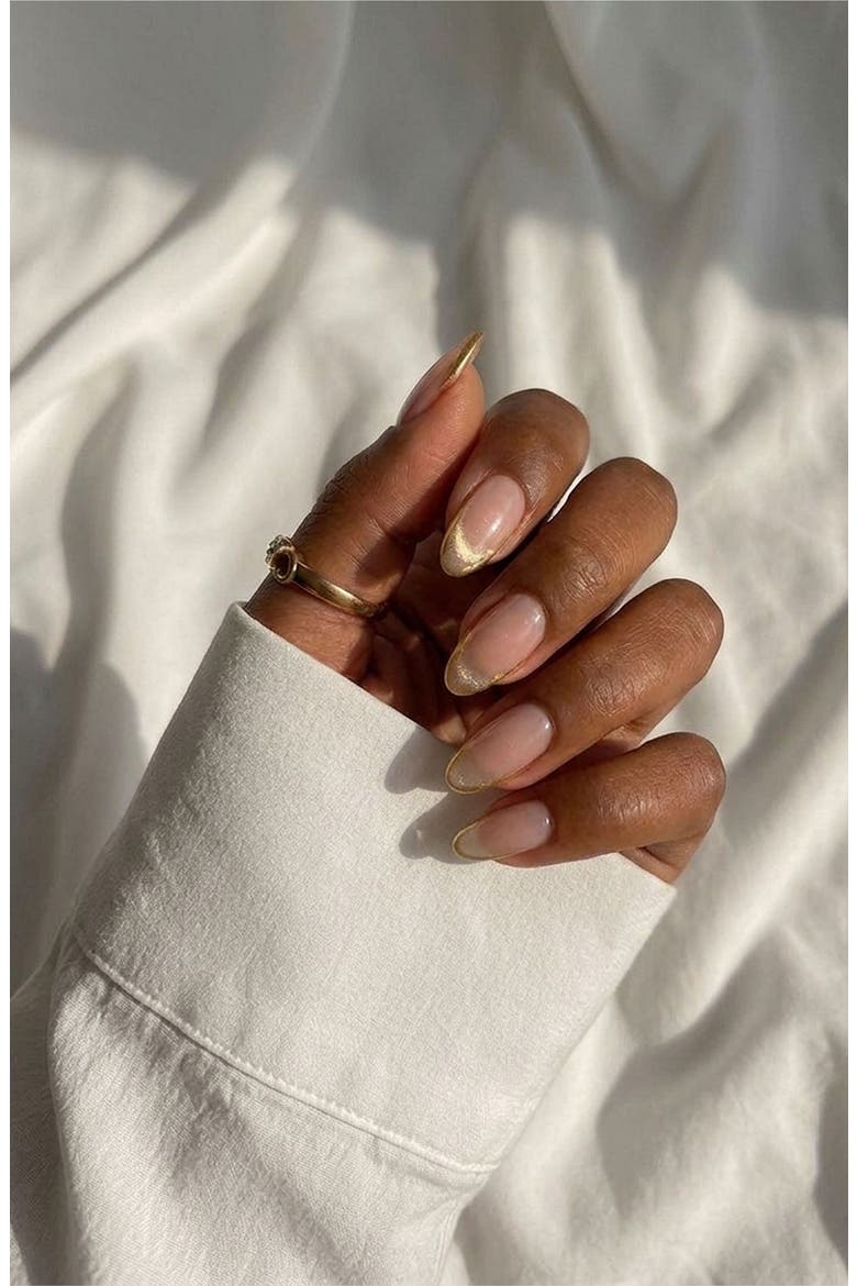 Knightshield Almond Press On Nails, Alternate, color, Knightshield