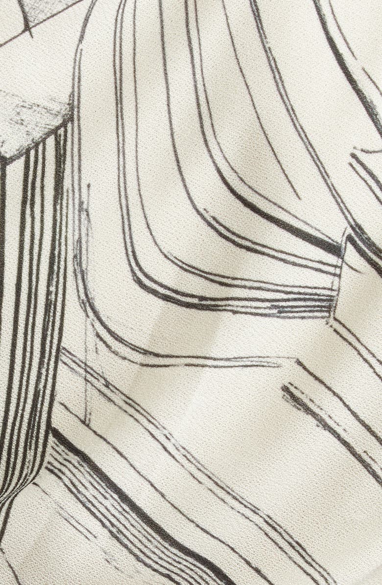 Stine Goya Staircase Print Long Sleeve Asymmetric Dress, Alternate, color,