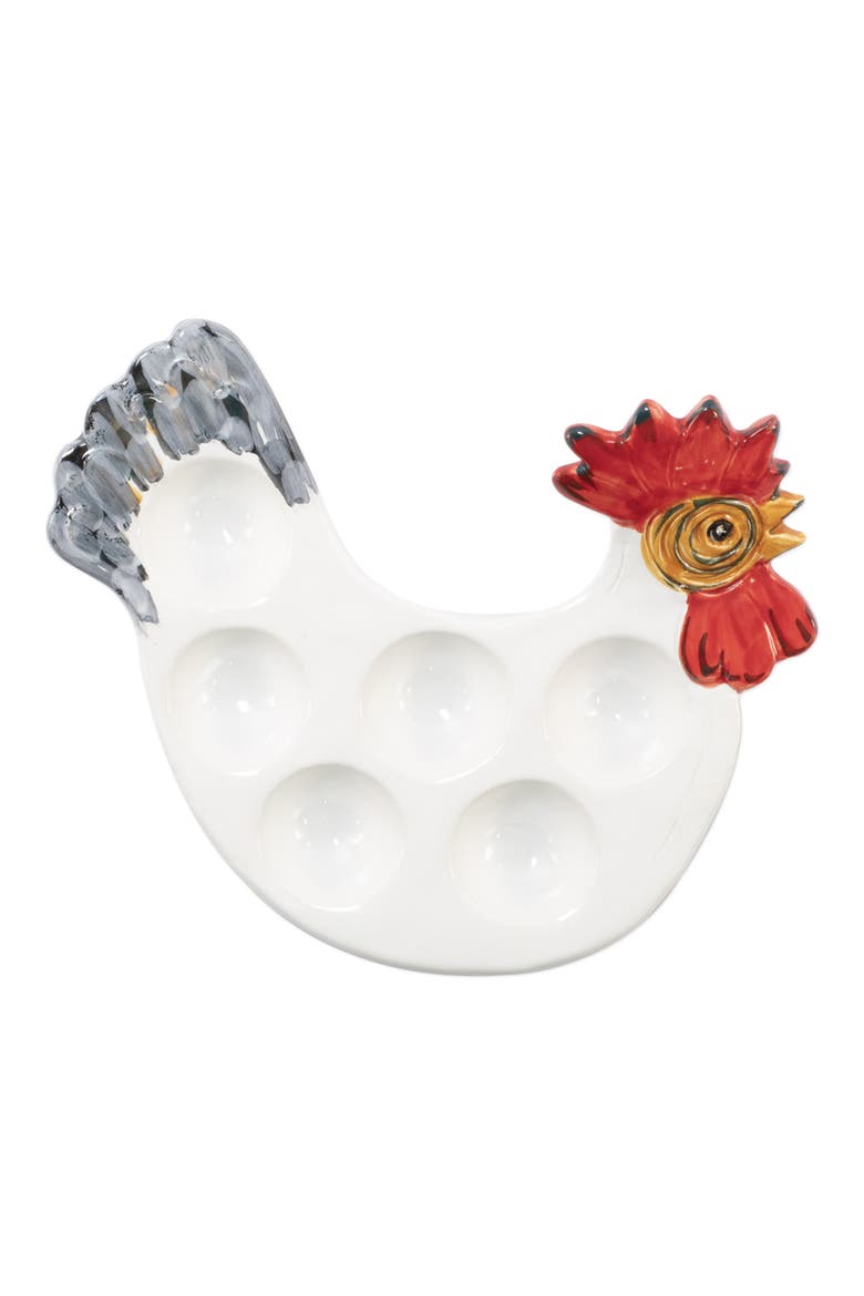Fortunata Rooster Egg Tray, Main, color, MULTI