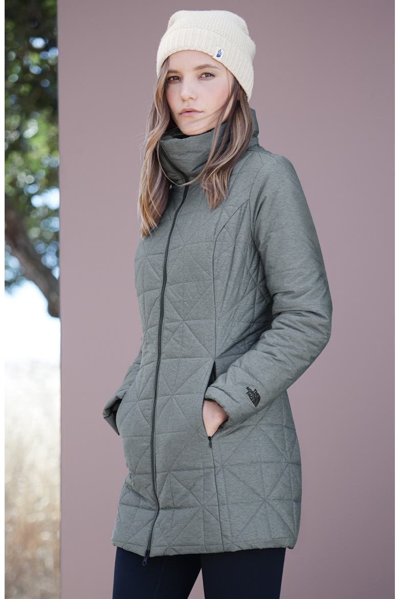 'Arlayne' Insulated Quilted Parka, Alternate, color, URBAN NAVY