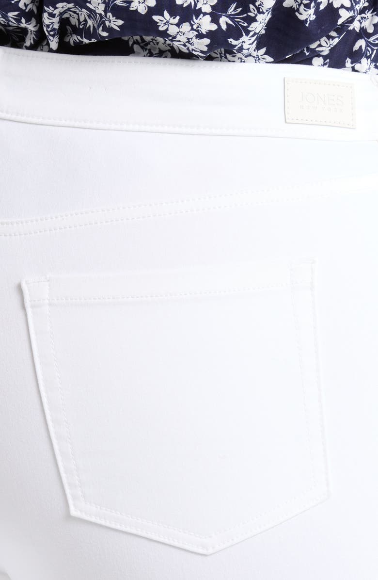 Jones New York Lexington High Waist Crop Jeans, Alternate, color, Soft White