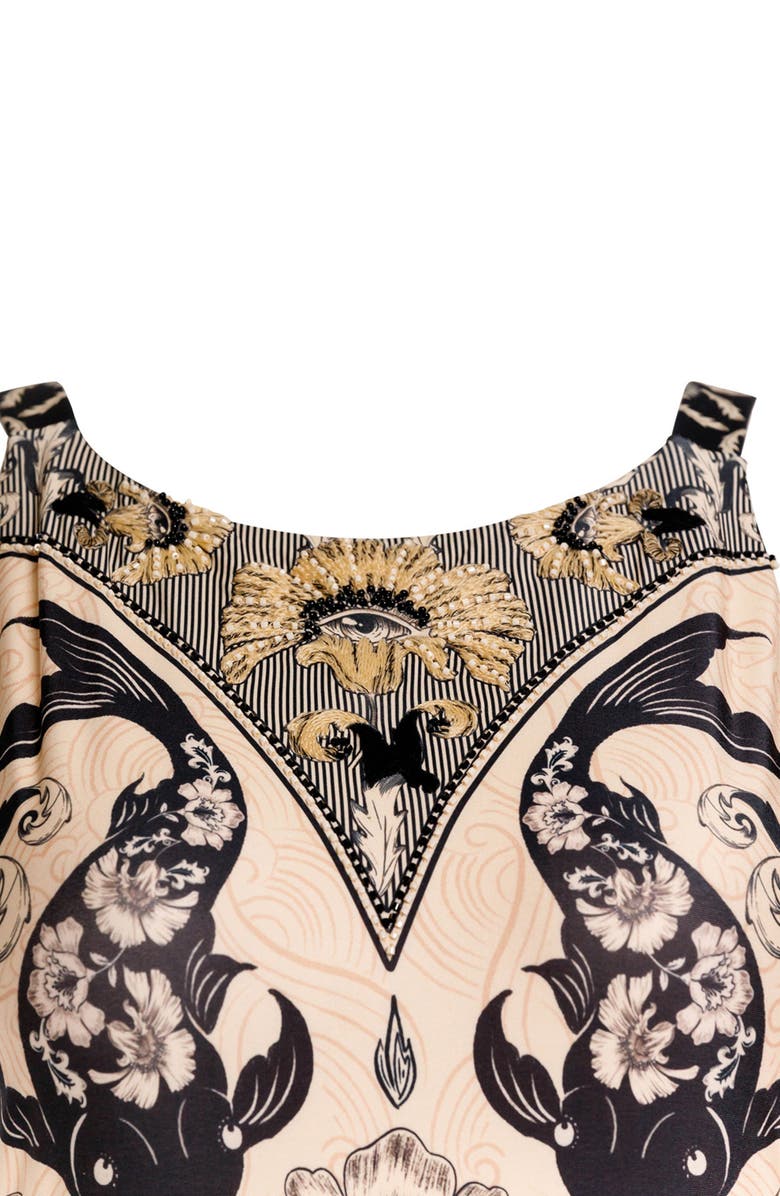 Agua Bendita Domenica One-Piece Swimsuit, Alternate, color, Blue Multi