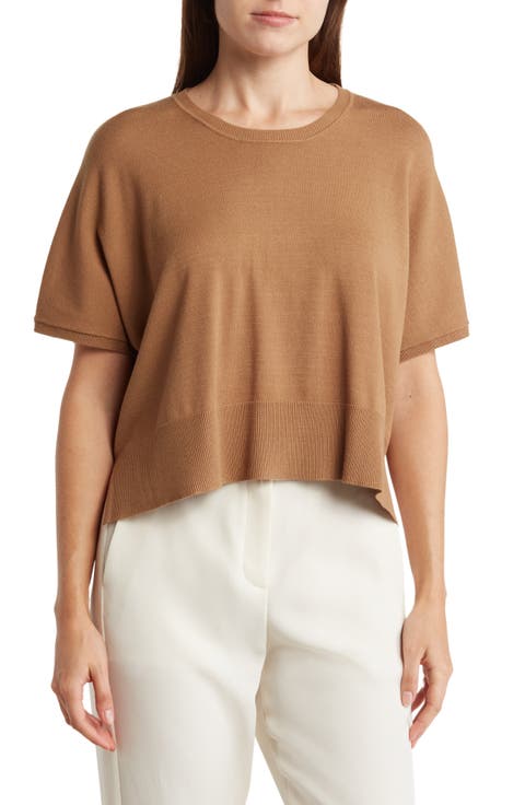 Jette Short Sleeve Crop Sweater