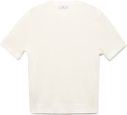 MANGO Rib Knit T-Shirt
