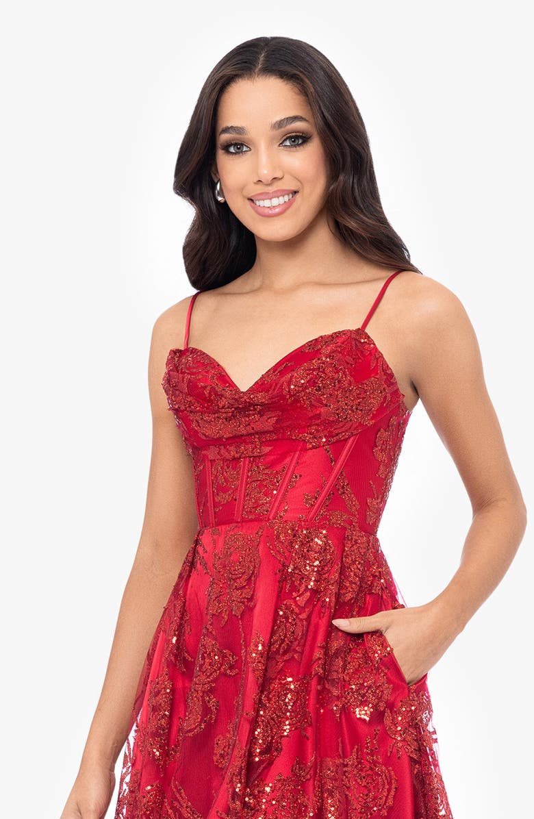 Blondie Nites Sequin Minidress, Alternate, color, 