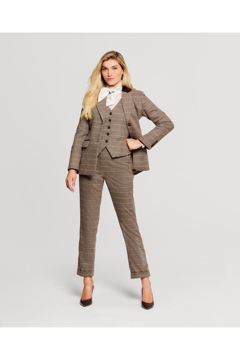 Kensington Trousers, Alternate, color, Lovat/Sage Check