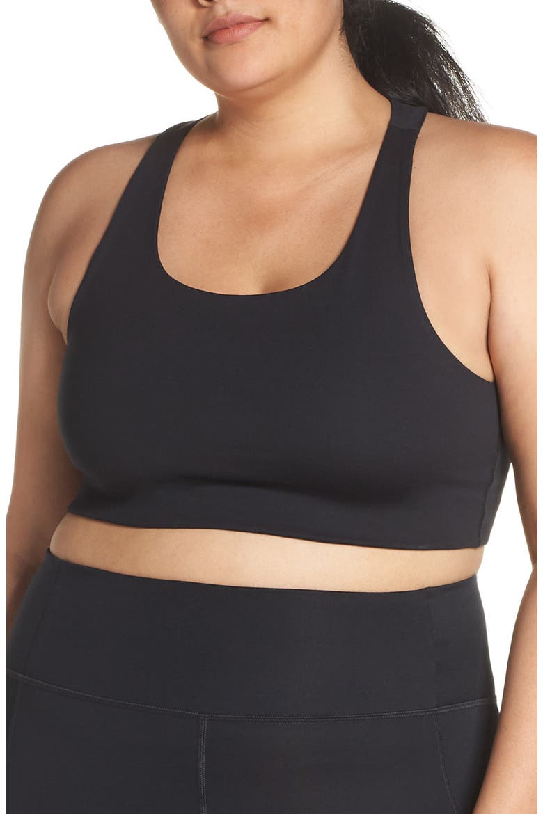 Cropped Paloma Sports Bra, Alternate, color, BLACK