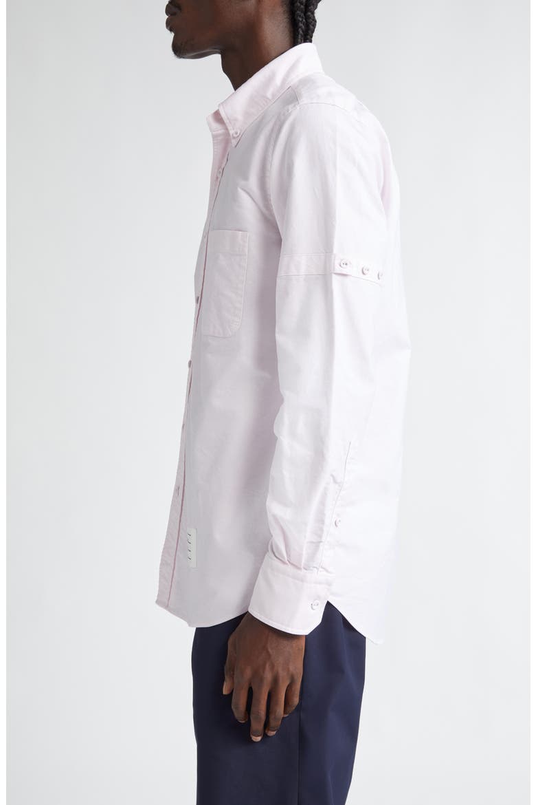 Straight Fit Cotton Oxford Button-Down Shirt, Alternate, color, LIGHT PINK