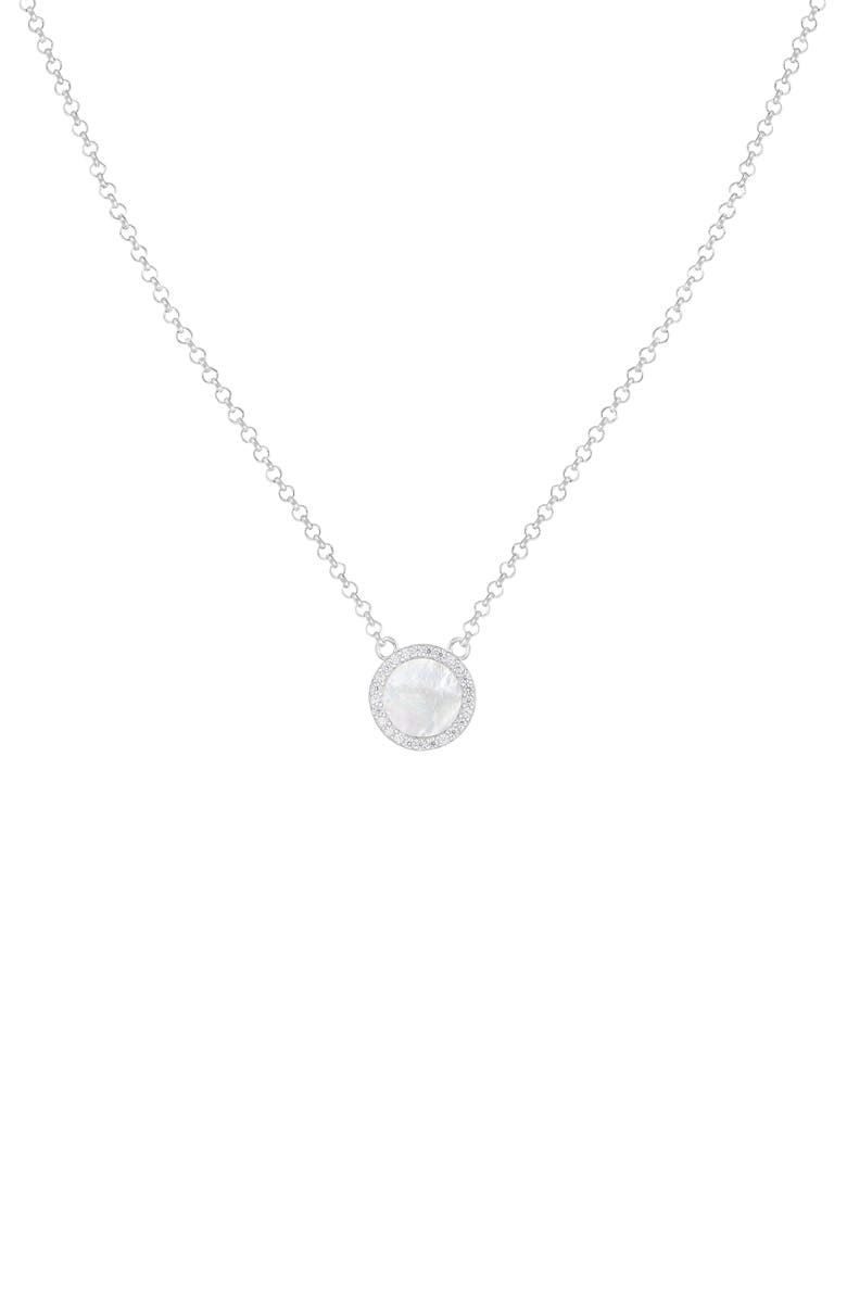 SPLENDID PEARLS Mother-of-Pearl Pendant Necklace, Main, color,