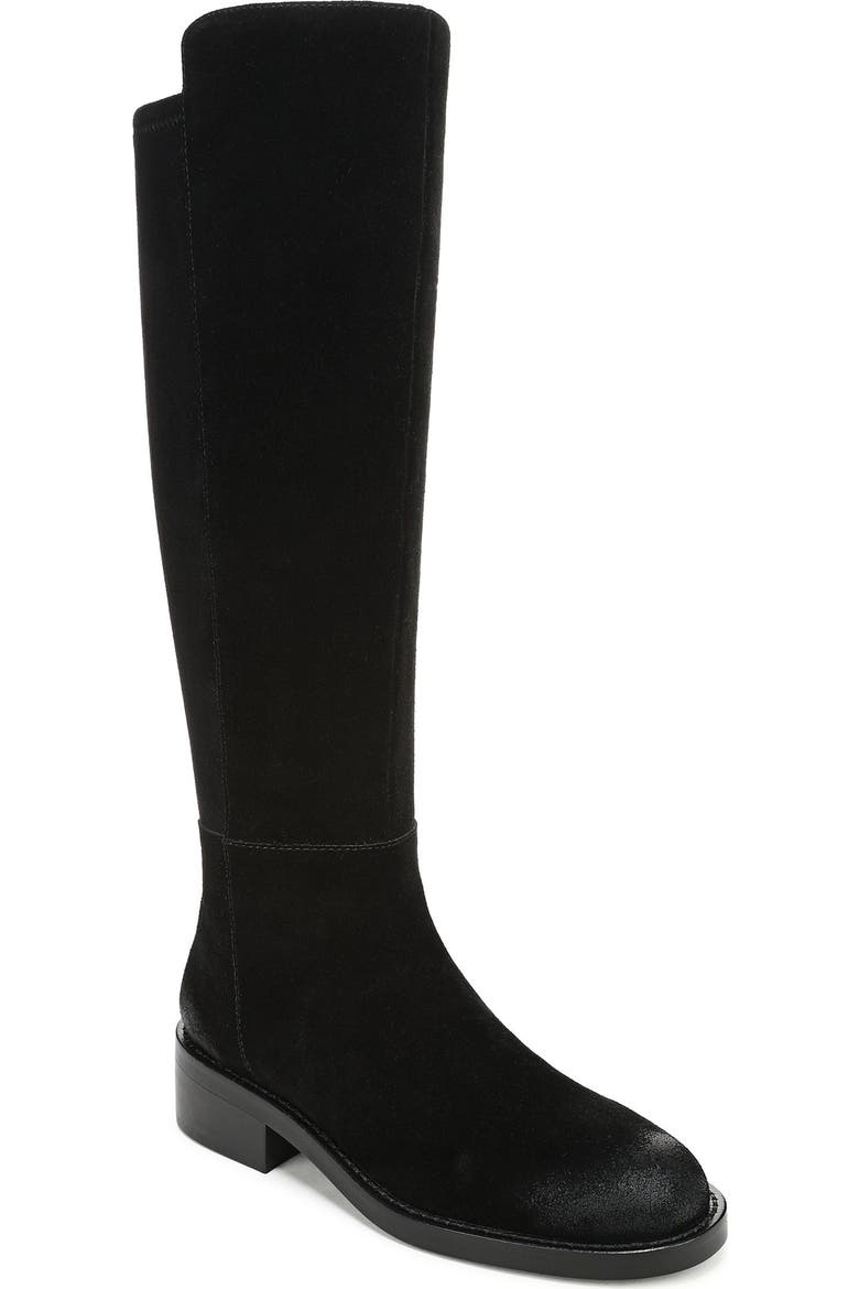 black stretch dress boots Saint Alicia Suede Above Knee for Women US 6-6.5 / EU 37 / Black Knee Boots Solid Color Pointed Side Zipper High Heel Knee MADDEN GIRL Winslow Tall Stretch
