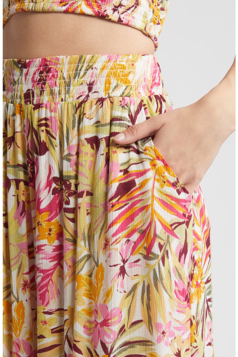 Copacabana Beach Cover-Up Pants, Alternate, color, YELLOW MULTI
