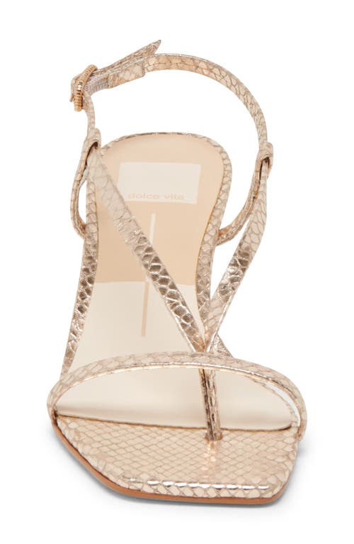 Dolce Vita Women's Laury Strappy Kitten-heel Dress Sandals In Champagne
